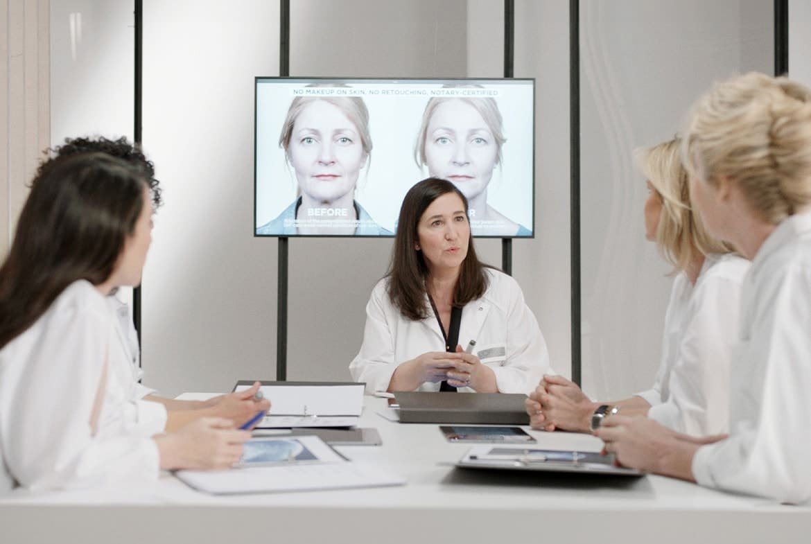 Dermatologists Reviewing Patient Skincare Data